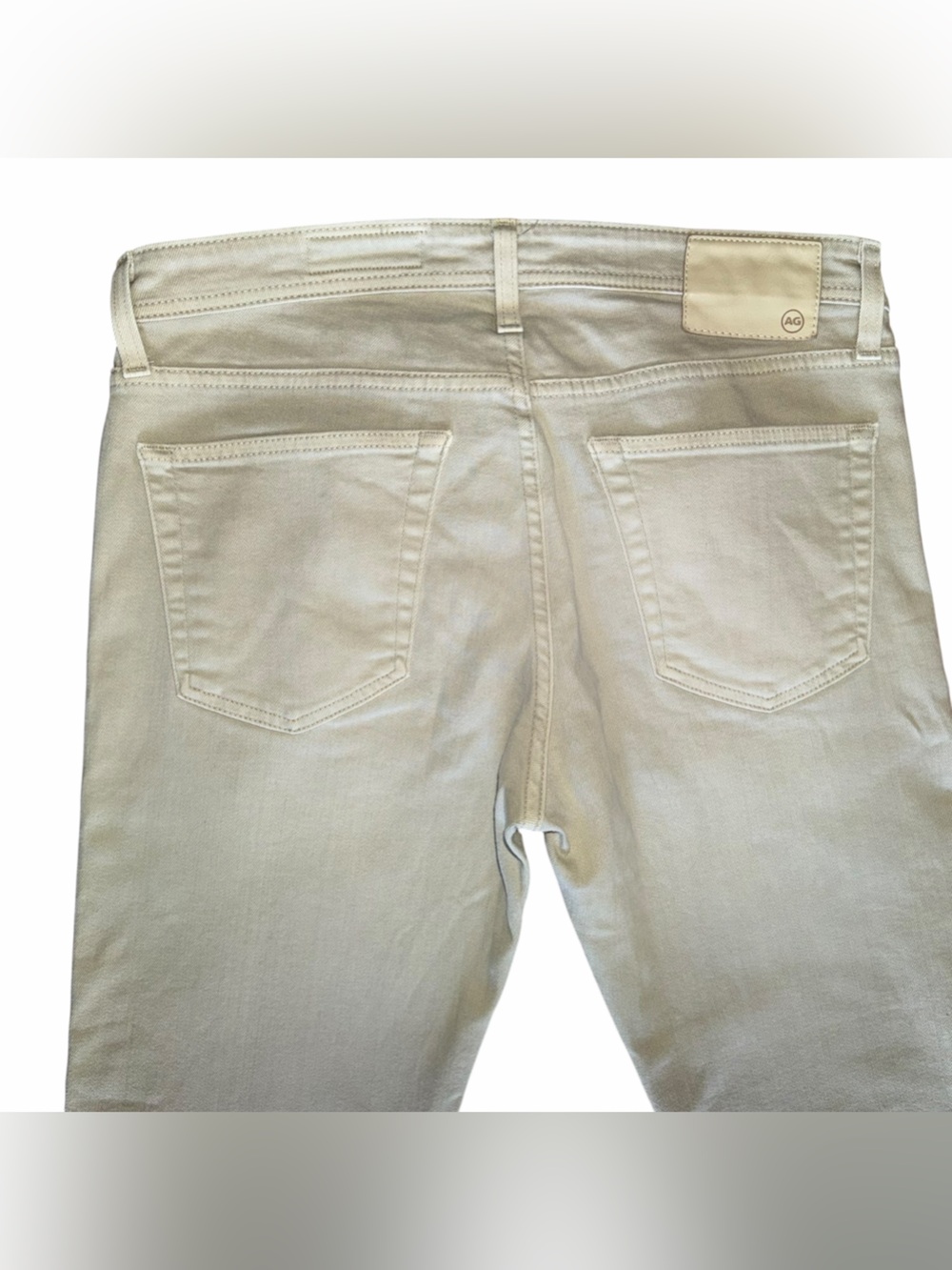 AG Adriano Goldschmied Tellis Jeans Mens 33x30 Beige Modern Slim Tapered Stretch - Picture 5 of 8